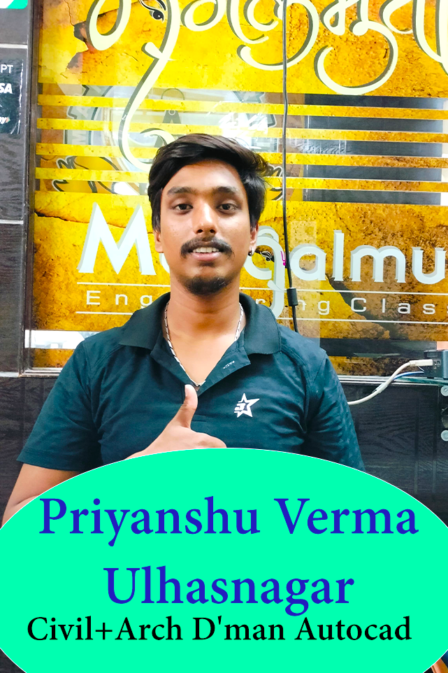 Priyanshu Verma (Civil+Arch D'man Autocad 2d and3D)